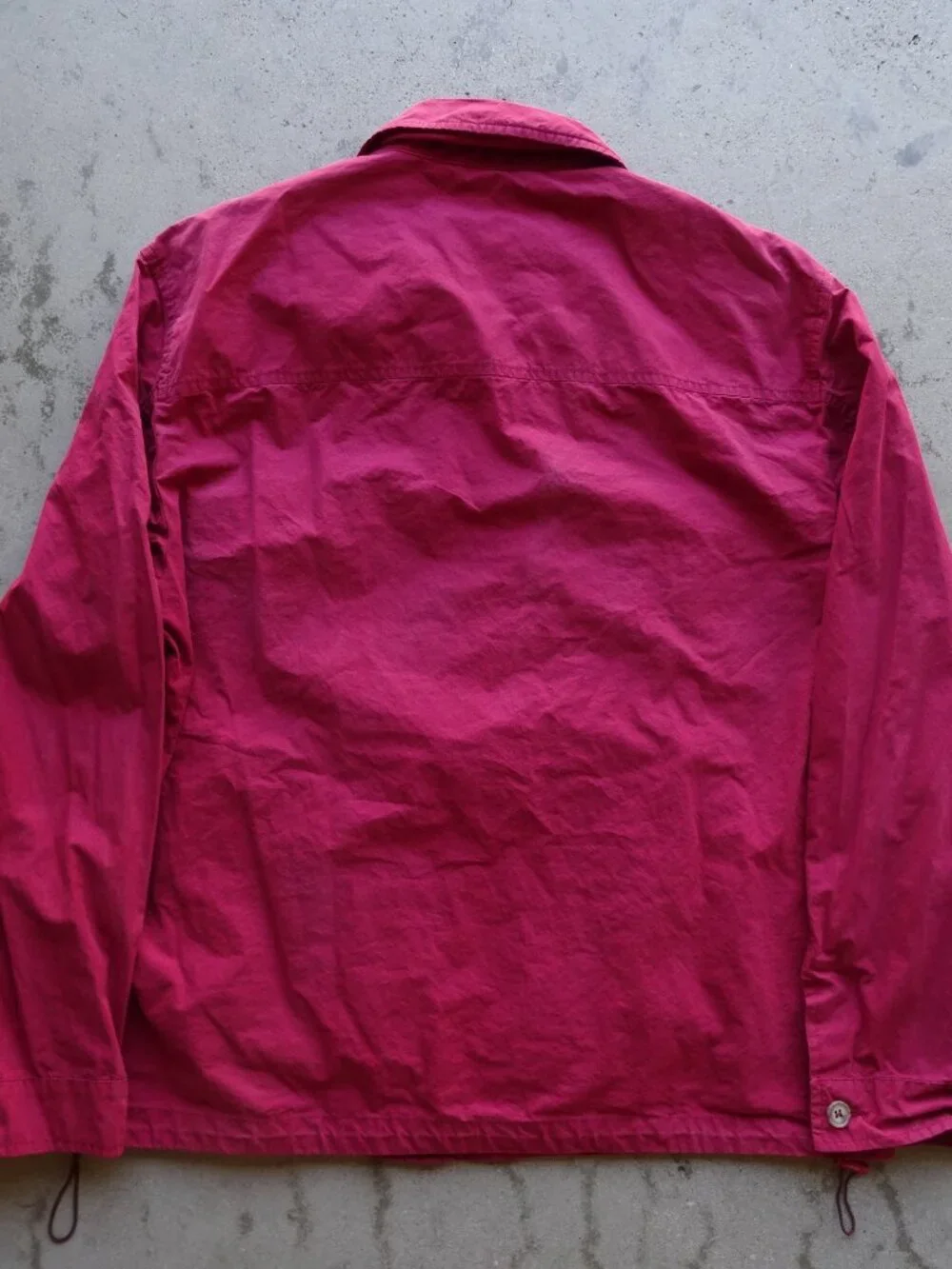 Vintage Canali Red Windbreaker Jacket Full Zip Jacket mens L